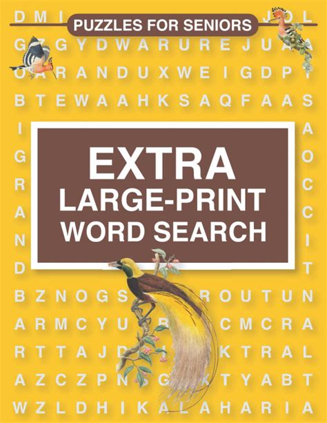 Buy Extra Large Print Word Search Puzzles For Seniors Themed Word