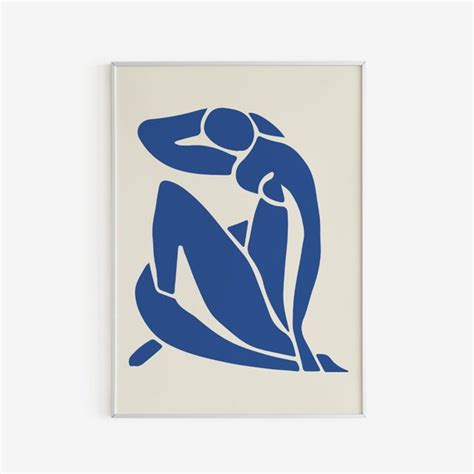 Henri Matisse Blue Nude II 1952 Nu Blue Poster Matisse Art Etsy