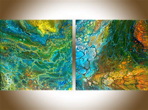 Acrylic Painting Fluid Art Abstract Painting Wall Art Original Painting