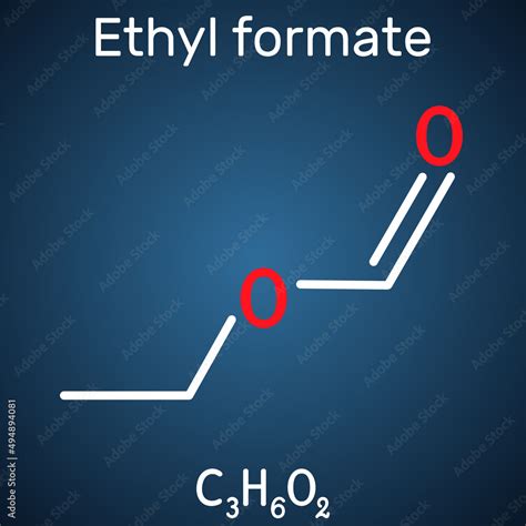 Ethyl Formate Ethylformate Ethyl Methanoate Formic Ether Molecule