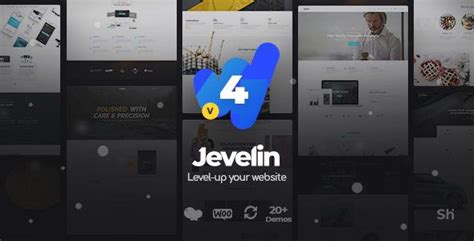 Jevelin V410 многоцелевая адаптивная премиум тема Wordpress
