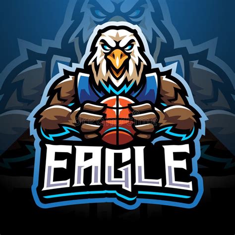 Eagle Esport Mascot Logo Design Stock Vector Illustration Of American