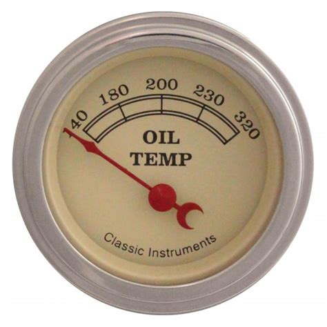Classic Instruments Vt28slf Vintage Series 2 18 Oil Temperature Gauge