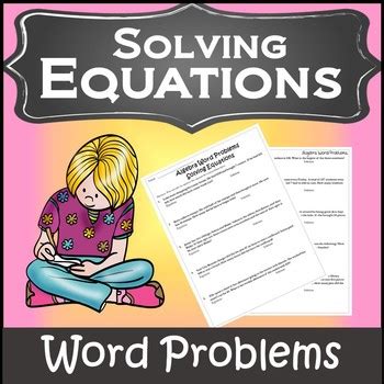 Free algebra worksheets (pdf) with answer keys includes visual aides, model problems, exploratory activities, practice problems, and an online component. Algebra: Word Problems {Algebra 1 Worksheet} {Algebra Word ...