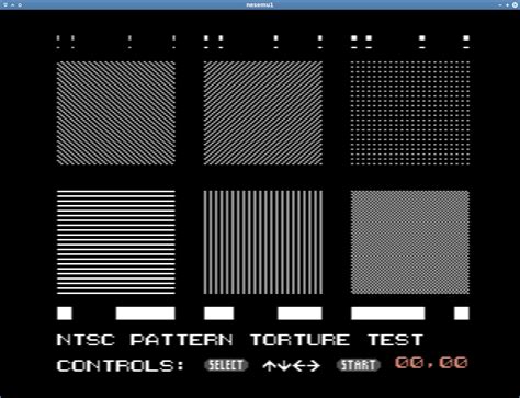 nesdev.com • View topic - NTSC pattern torture test ROM
