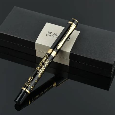 1pcs New Student Decorative Pattern Calligraphy Metal Fountain Pen