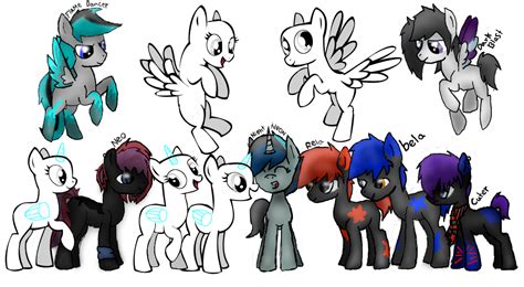 Some Of My Ponies 712 Done By Bigkitty365 On Deviantart