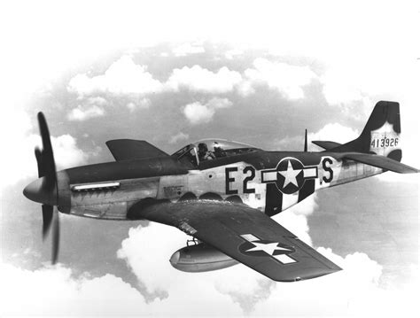 Photo P 51d Mustang Aircraft In Flight Possibly Over Europe 7 Jul 9