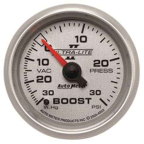 Auto Meter Ultra Lite Mechanical Boost Gauge · The Car Devices