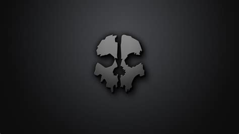 Skull Artwork Minimalism Gray Background Call Of Duty