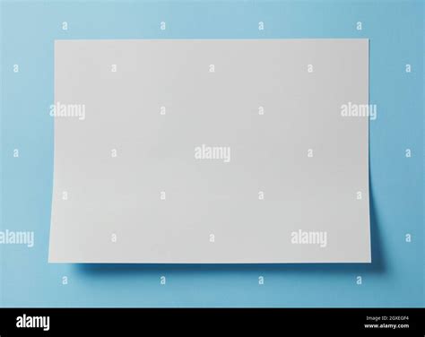 New Blank White A4 Paper Stock Photo Alamy