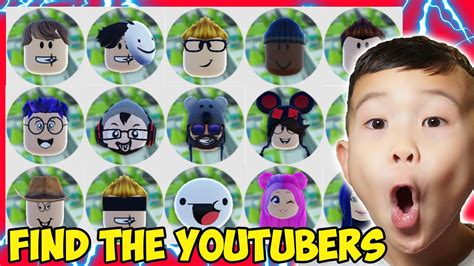 Find The Youtubers On Roblox Can We Find Your Favourite Gamer Youtube