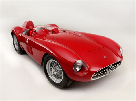 1956 Maserati 300s Race Racing Supercar Retro Wallpapers Hd