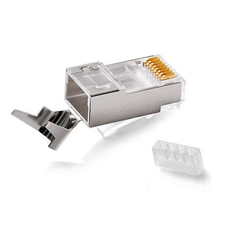 Conector Modular Rj45 Blindado Sstp Para Redes Cat7 Kuwes Ksnt Rj45s7