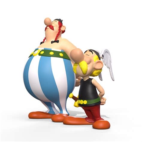 asterix and obelix 3d model 3d printable cgtrader