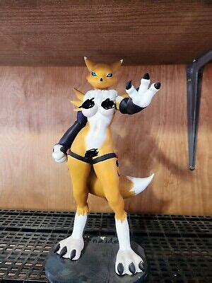 Inch Renamon Digimon Nude Figure Model Ebay