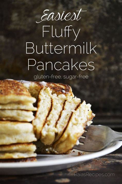 Easiest Fluffy Buttermilk Pancakes Gluten And Sugar Free Egg Free