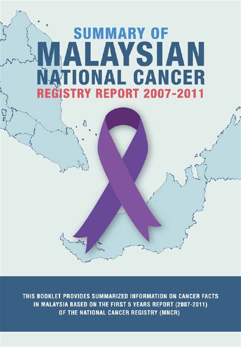 Cancer is the fourth leading cause of death in sabah malaysia with a reported materials and methods: Cancer Registry Report
