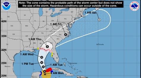 Hurricane Michael Path Hurricane Watch Issued For Parts Of Florida