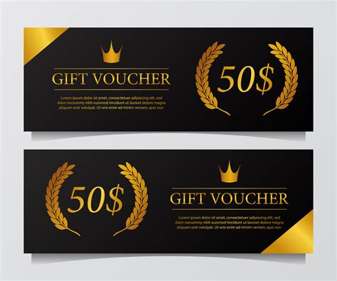 Luxury Premium T Voucher Banner 673155 Vector Art At Vecteezy