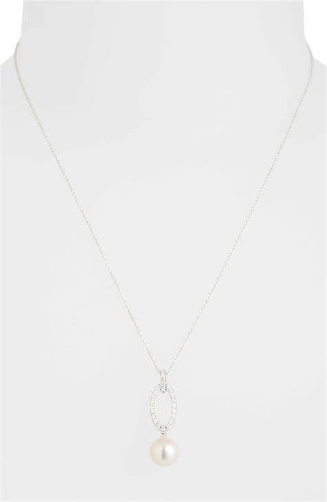 Mikimoto Diamond And Akoya Cultured Pearl Pendant Necklace Nordstrom