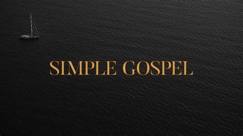 Simple Gospel Lyrics United Pursuit Youtube