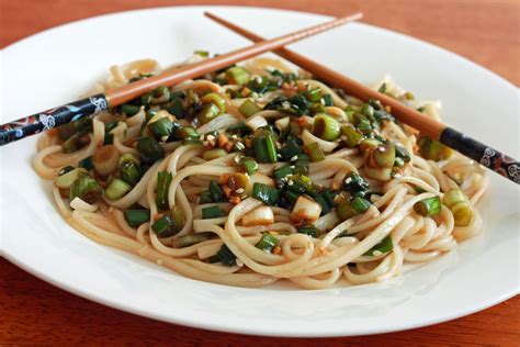 Ginger Scallion Noodles Recipe Main Dish Recipes Asian Recipes Dishes