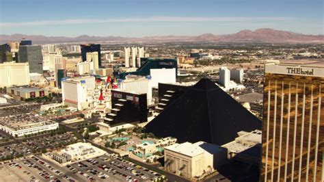 4k Stock Footage Aerial Video Of A Birds Eye View Of Las Vegas
