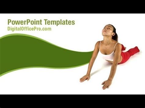 A yoga instructor demonstrates a positive and healthier lifestyle by using the five principles of asanas (exercise), pranayama (breathing), savasana (relaxation), diet and meditation. Yoga Pose PowerPoint Template Backgrounds ...