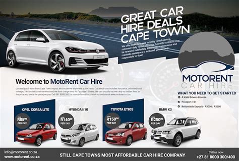 Cape Town Car Rental Car Rental Companies Car Hire Cape Town