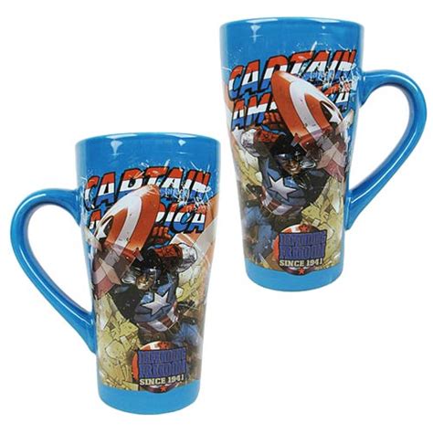 captain america 16 oz fluted ceramic mug surreal entertainment captain america mugs at