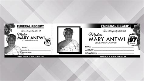 How To Design A Simple Funeral Receipt Photoshop Cc Tutorials Youtube