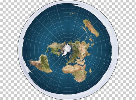 Flat Earth Society Southern Hemisphere Azimuthal Equidistant Projection