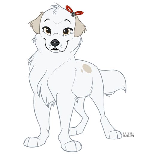 The drawing of wolf is so amazing.you are the great artist. Poochember DAY 19 - Great Pyrenees by faithandfreedom on DeviantArt in 2020 | Dog animation ...