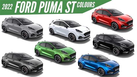 2022 Ford Puma St All Color Options Images Autobics Youtube