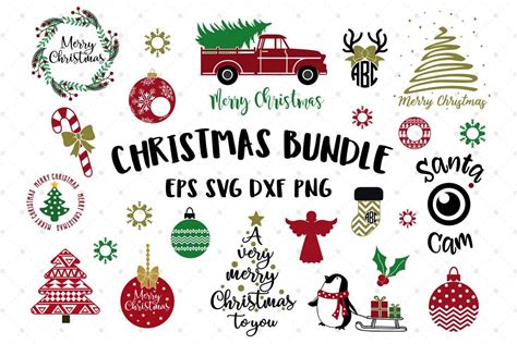 Christmas Bundle Svg Cut Files Example Image 1 Tazas De Navidad Punto
