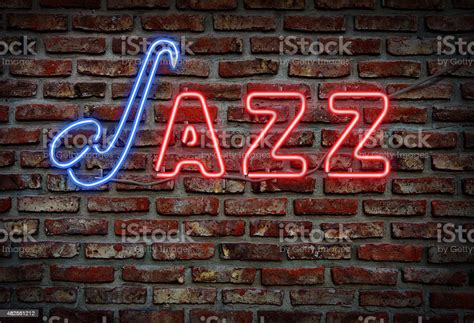 Jazz Neon Sign Stock Photo Download Image Now Jazz Music Neon