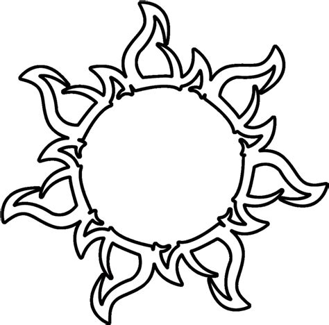 Sun Outline Drawing At Explore Collection Of Sun