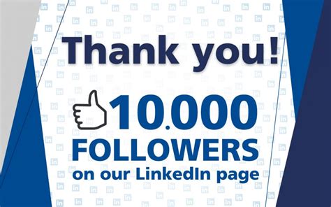 We Woud Like To Thank Our 10000 Followers On Linkedin Who Make Our
