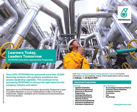 .programme (pesp) formerly, since 1975, petronas education sponsorship programme (pesp) has awarded teaching petronas scholarships to more than especially, for those who dare to expand the limits of performance and leadership. Online Application SPM