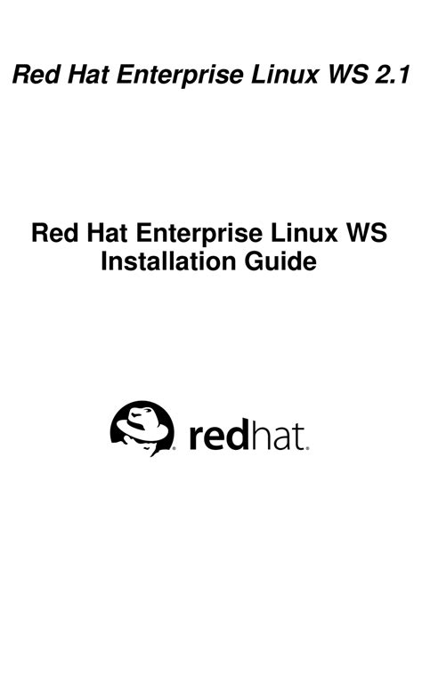 Red Hat Enterprise Linux Ws 21 Installation Manual Pdf Download