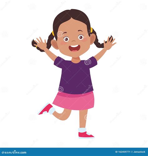 Excited Girl Cartoon Stock Illustrations 4789 Excited Girl Cartoon