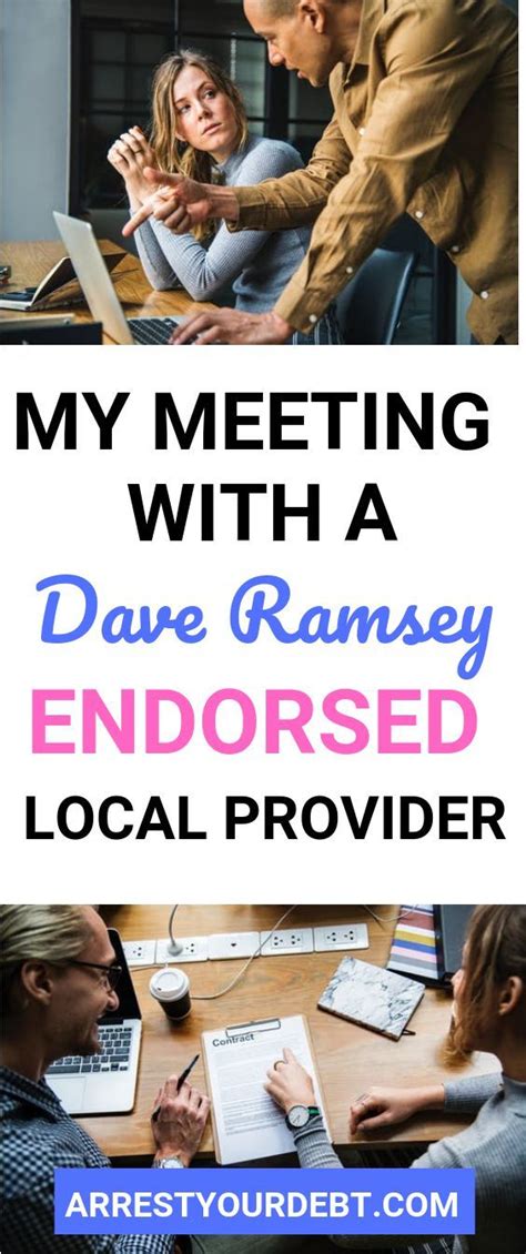 Ramseysolutions.com has been visited by 10k+ users in the past month My Dave Ramsey Endorsed Local Provider Experience - Arrest Your Debt | Dave ramsey, Budgeting ...