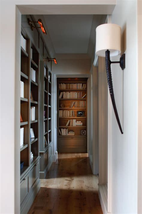 Undefined Cabin Inspired Home Hallway Bookshelves Built In Bookcase