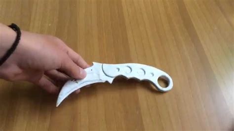 Как сделать нож КЕРАМБИТ из бумаги - YouTube