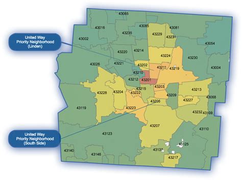 Central Ohio Zip Code Map Printable