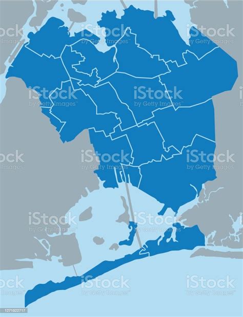 Map Of Queens Borough Stock Illustration Download Image Now Map