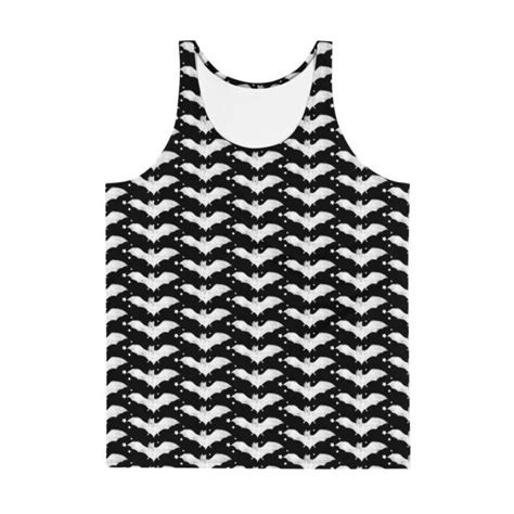Repeating Bats Tank Top Headstones And Hearses