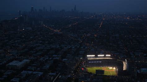 Wrigley Field From Above Before Game 3 Of The World Series Chicago