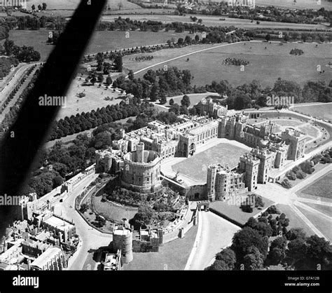 Royalty Windsor Castle Berkshire Aerial View Of Windsor Castle